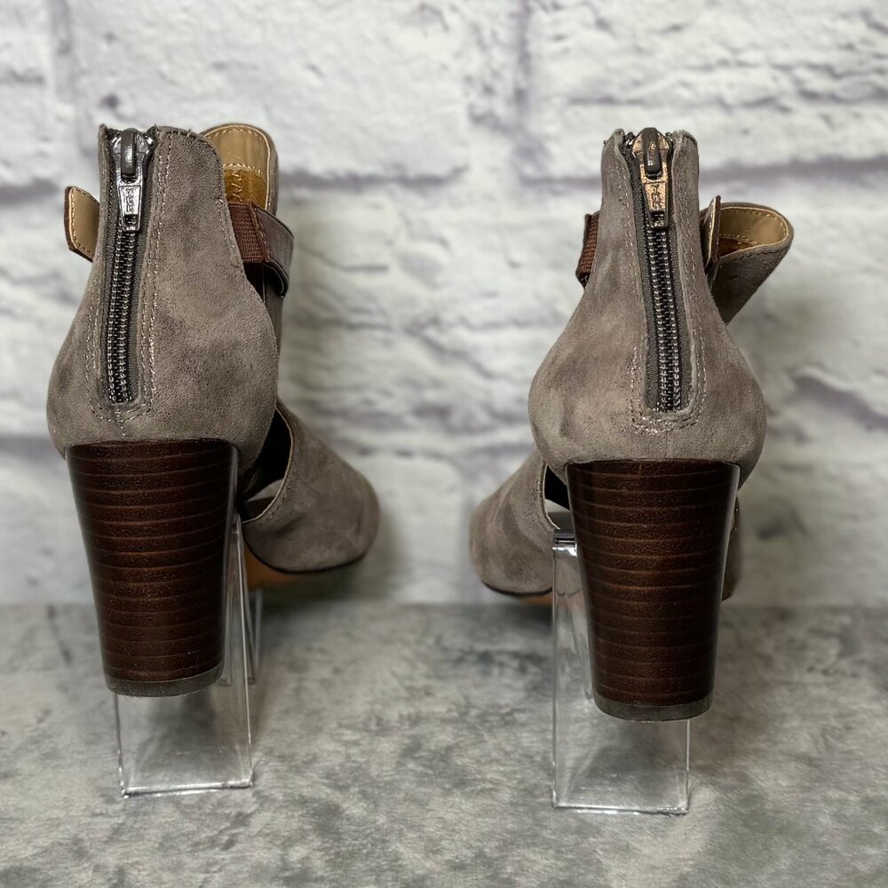 Studio Isola Taupe Leather Booties - Picture 4 of 6